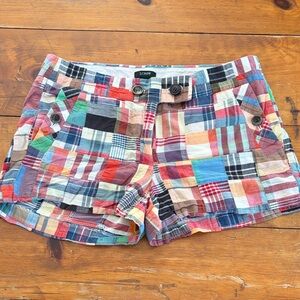 Preppy Madras Jcrew Shorts
